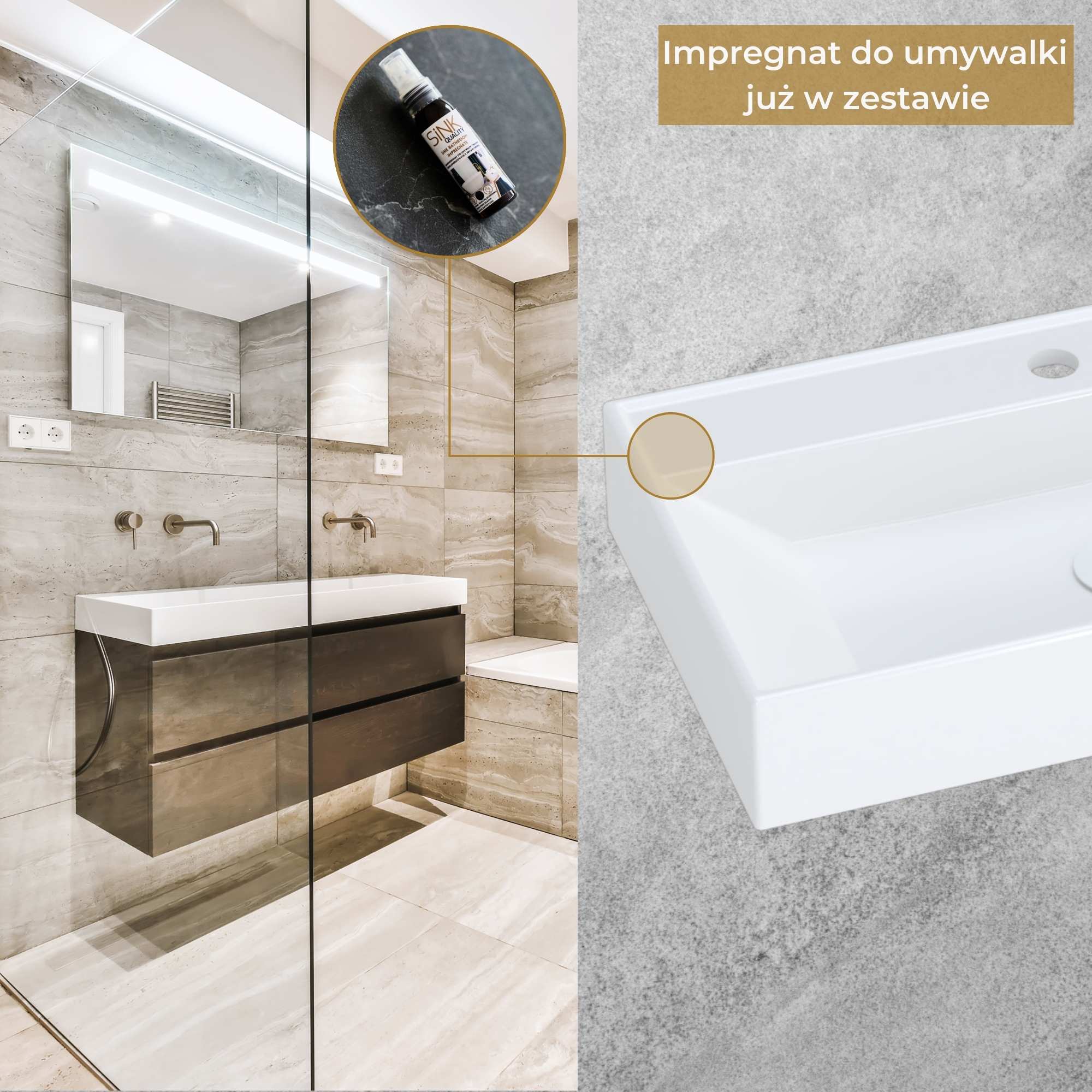 Umywalka NADIA 60 - impregnat w gratisie